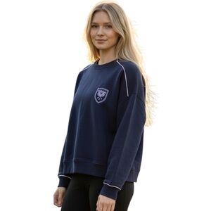 The Wimbledon Collection Sweatshirt Women’s Navy Blue Organic Cotton Size L
EE